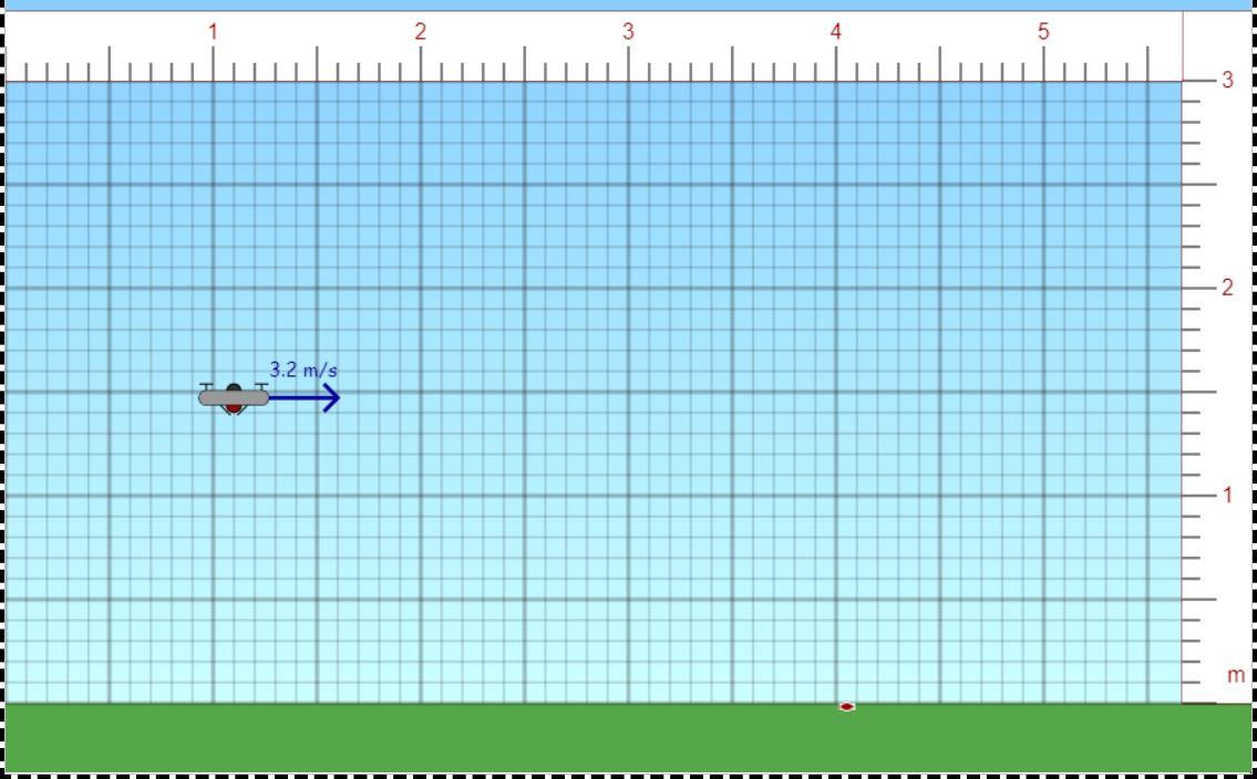 Solved Determine where drone should be when it releases the | Chegg.com