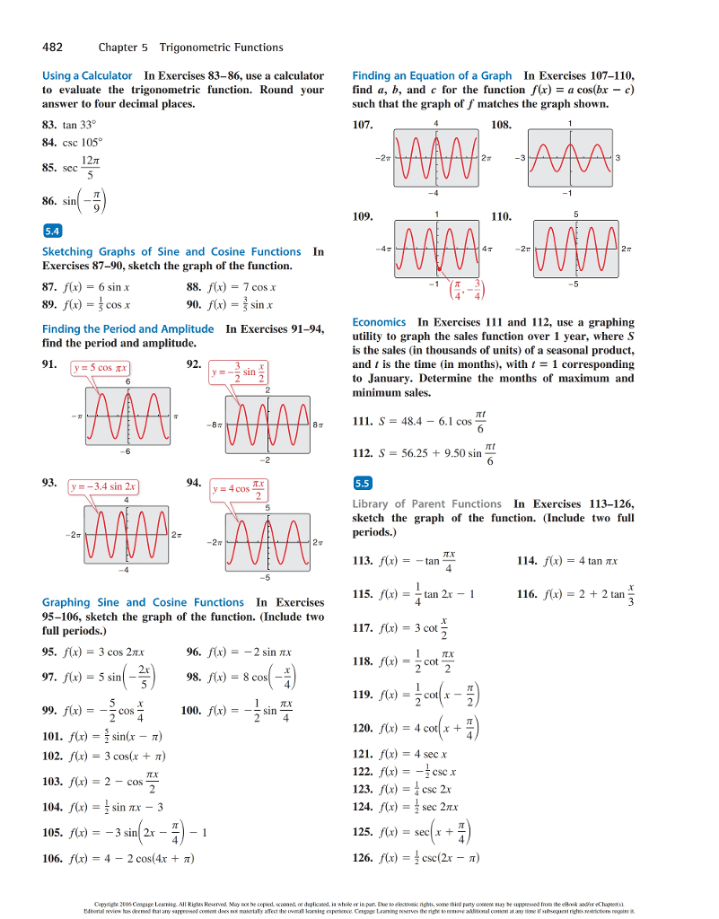 Solved Algebra and Trigonometry (7th Edition) pg. 480 # | Chegg.com