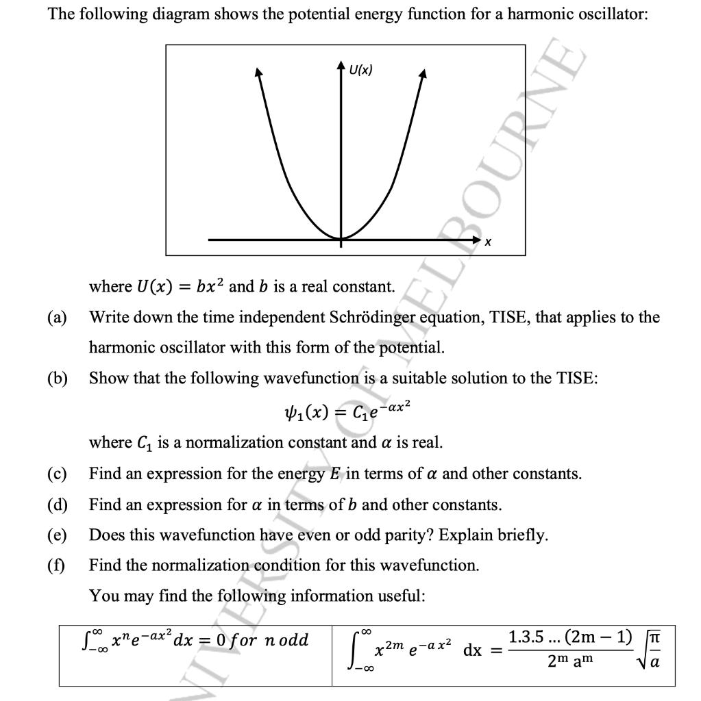 Solved The following diagram shows the potential energy | Chegg.com