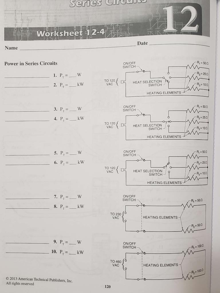 Solved Please complete the following uploaded worksheet from