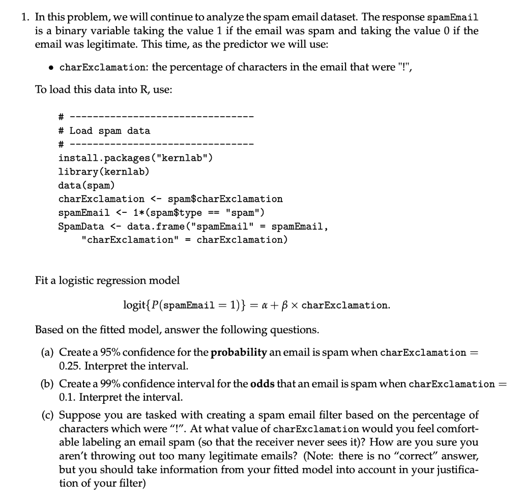 Solved 1. In This Problem, We Will Continue To Analyze The | Chegg.com