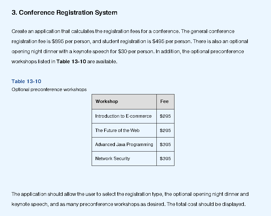 Solved In Java, using constructs from this chapter or