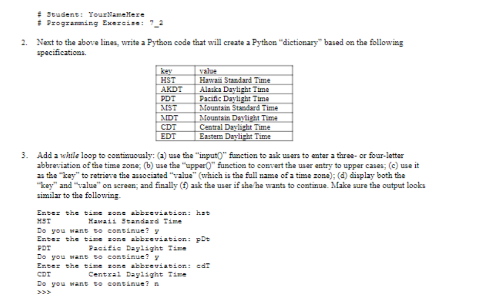 Solved Programming Exercise \#7_2: 1. Create A Python Source | Chegg.com