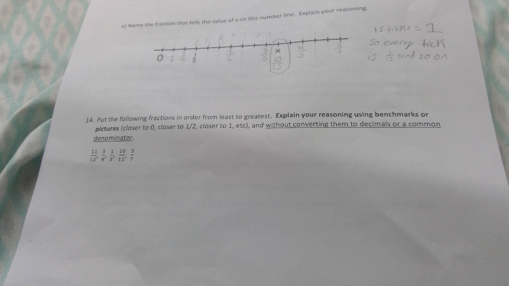 Solved Name The Fraction That Tells The Value Of X On This Chegg Solved Name The Fraction That Tells The Value Of X On This Chegg