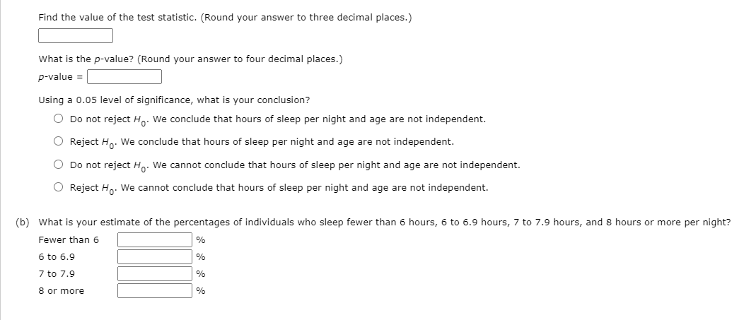Solved A survey was conducted to determine whether hours of | Chegg.com