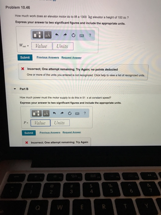 Solved Problem 10.46 How much work does an elevator motor do