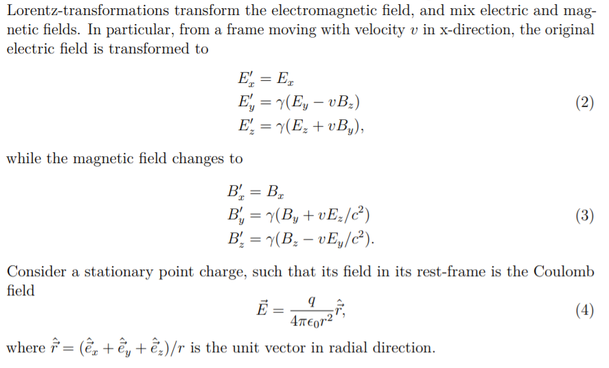 Solved Lorentztransformations transform the