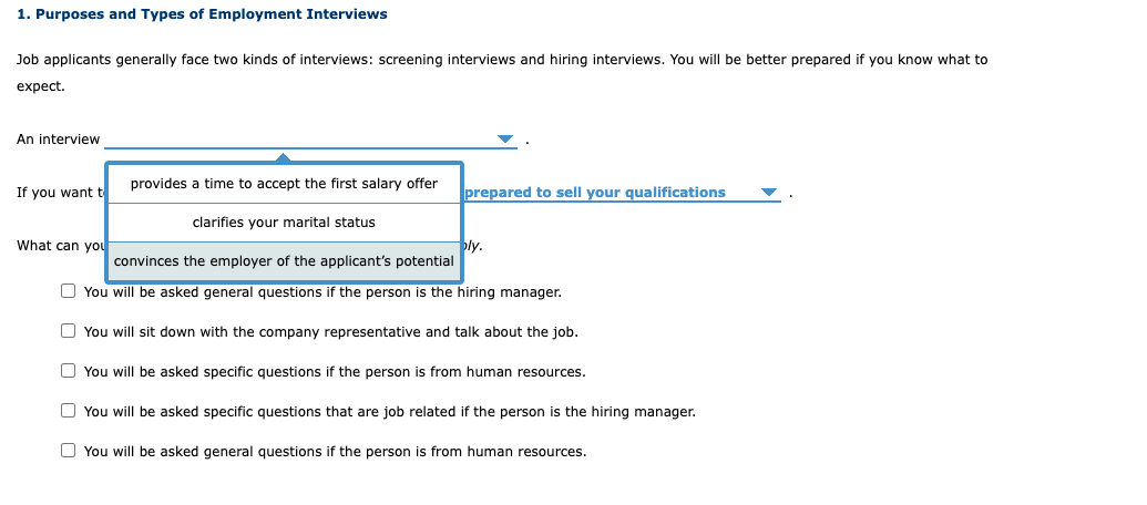 solved-1-purposes-and-types-of-employment-interviews-job-chegg