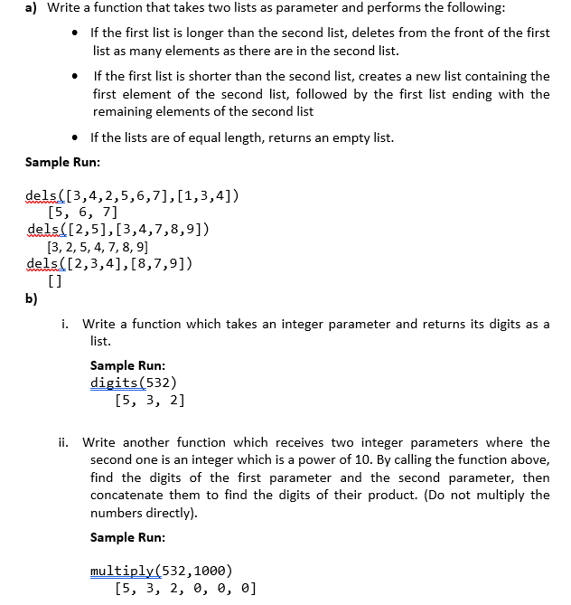 Solved Write a program in Python including the following | Chegg.com