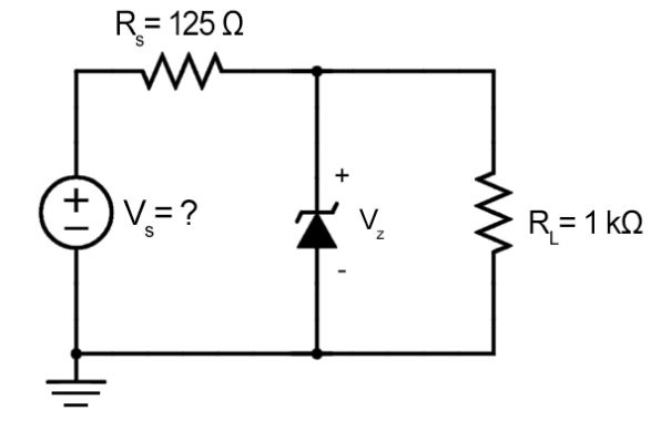 Solved 4.) A 10-V Zener diode is used in the shunt regulator | Chegg.com