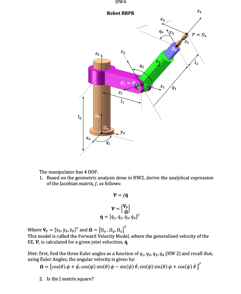 Hw4 Robot Rrpr 24 X4 P 04 23 03 Zo 12 12 92 0 Chegg Com