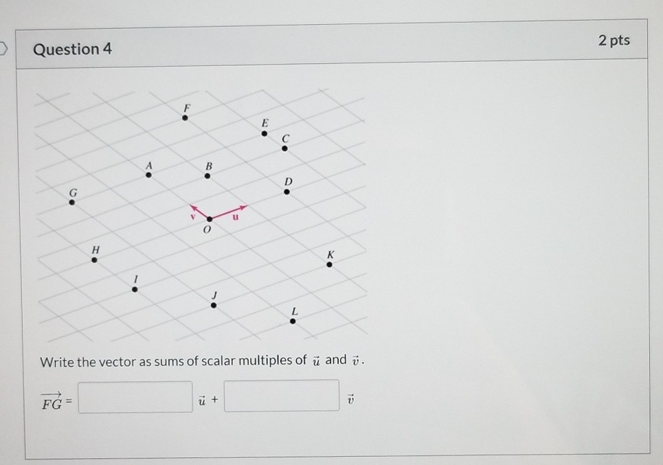 Solved 2 pts Question 1 LI Which of the following vectors | Chegg.com