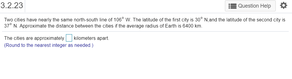 Solved 3.2.23 Question Help Two cities have nearly the same | Chegg.com