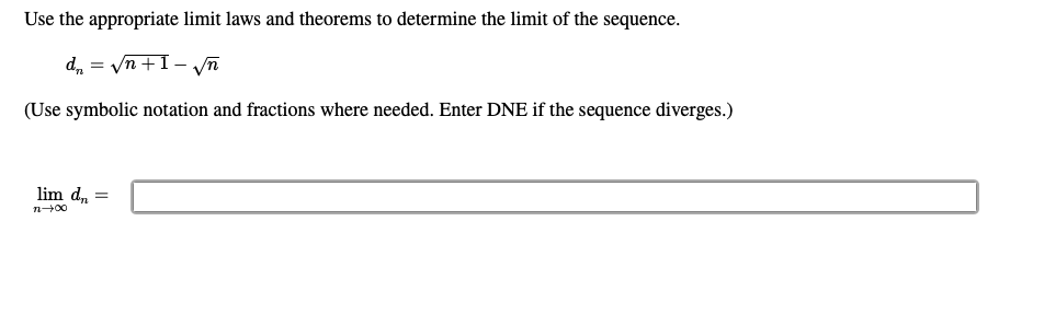 Solved Use The Appropriate Limit Laws And Theorems To | Chegg.com