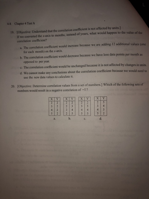 Solved Chapter 4 Test A 4-8 [Objective: Understand that the | Chegg.com