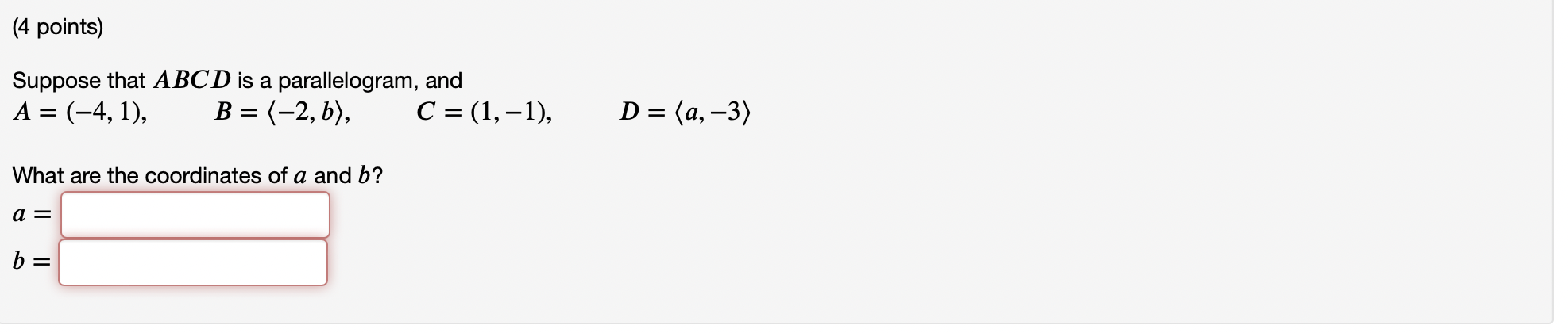 Solved Suppose That ABCD Is A Parallelogram, And | Chegg.com