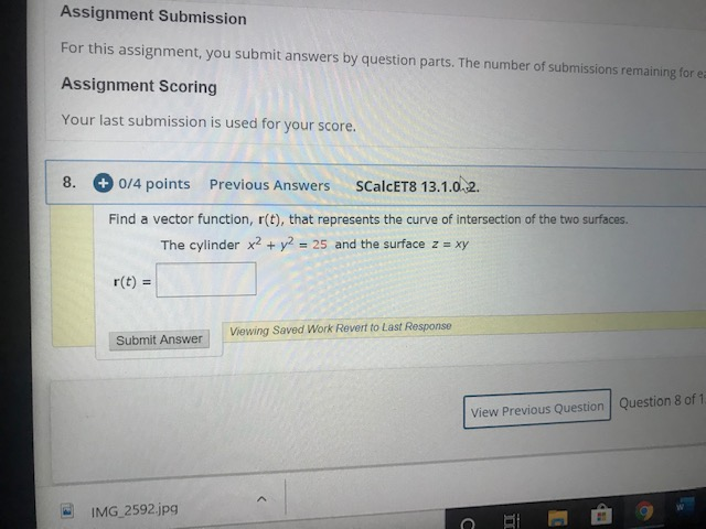 Solved Assignment Submission For this assignment, you submit | Chegg.com