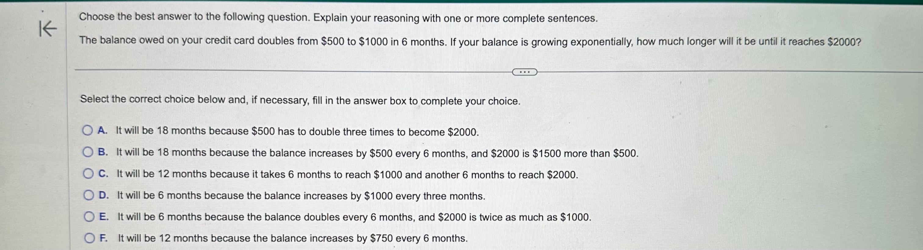 Solved Choose The Best Answer To The Following Question. | Chegg.com