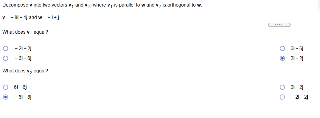 solved-decompose-v-into-two-vectors-v-and-v2-where-v-is-chegg