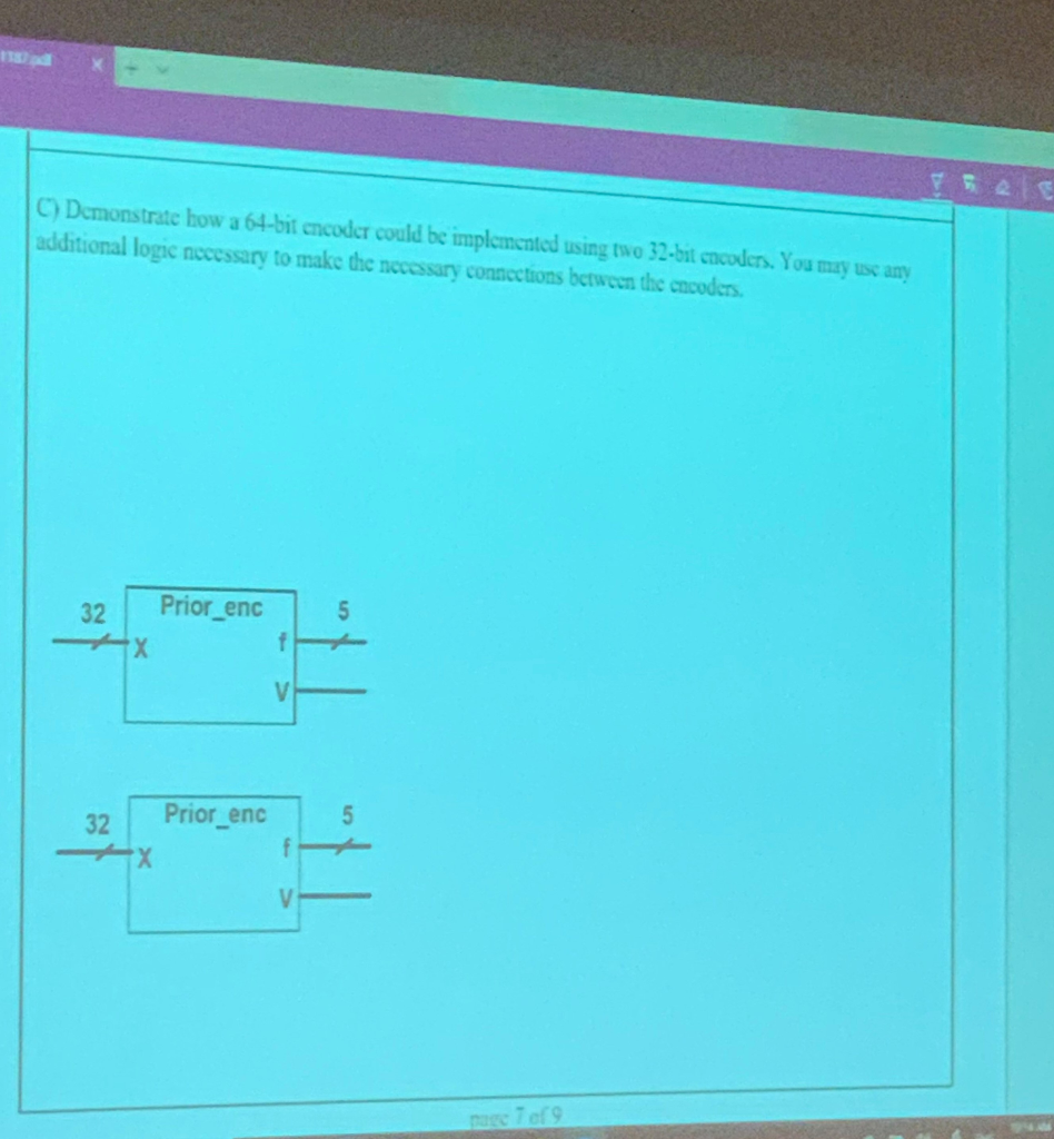 Solved Demonstrate how a 64-bit encoder could be implemented | Chegg.com
