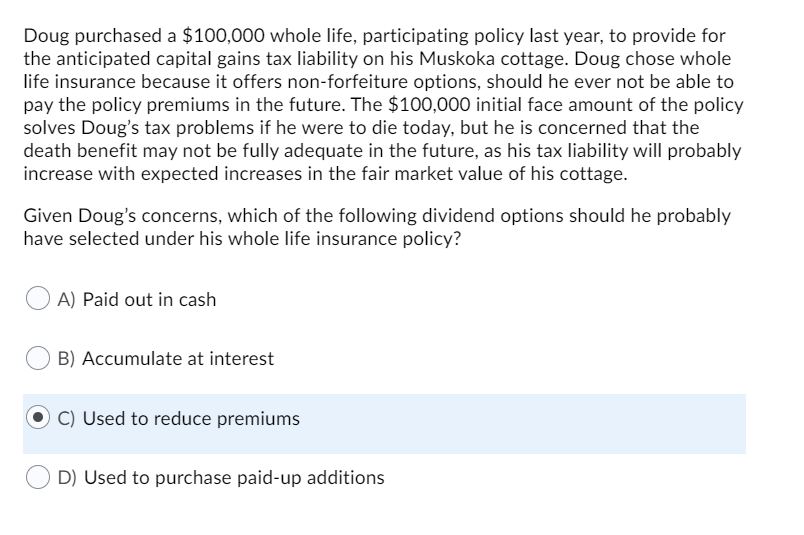Solved Isaac Has A 10 year Renewable Term Life Insurance Chegg
