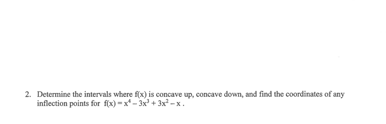 Solved Determine the intervals where f(x) is concave up, | Chegg.com