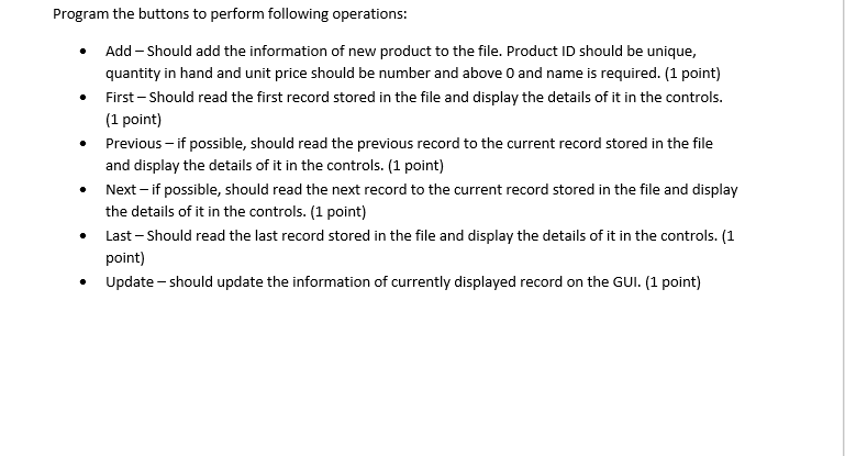 Solved Problem: (15 points) Develop an application to manage | Chegg.com
