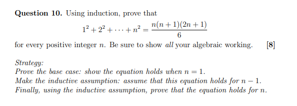 Solved Question 10. Using induction, prove that 12 | Chegg.com