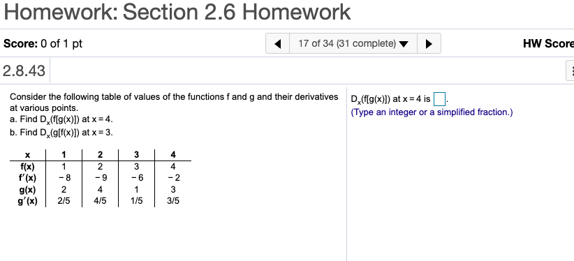 Solved Homework: Section 2.6 Homework Score: 0 of 1 pt 17 of | Chegg.com