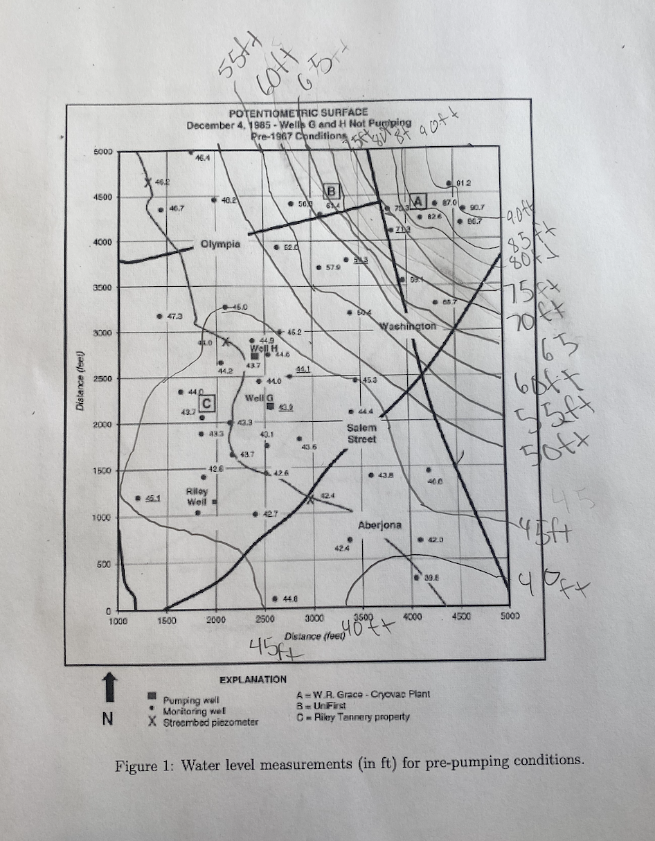 Solved For the area shown in the map in Figure 1 identify | Chegg.com