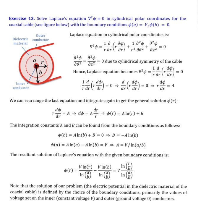 Solved Exercise 13 Solve Laplaces Equation 0 In 4973