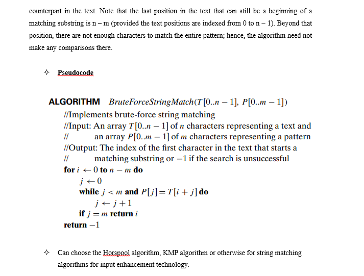 Solved Experiment I: String Search 1. Purpose Apply brute | Chegg.com