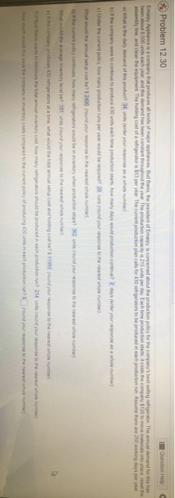 Problem 12.30 | Chegg.com