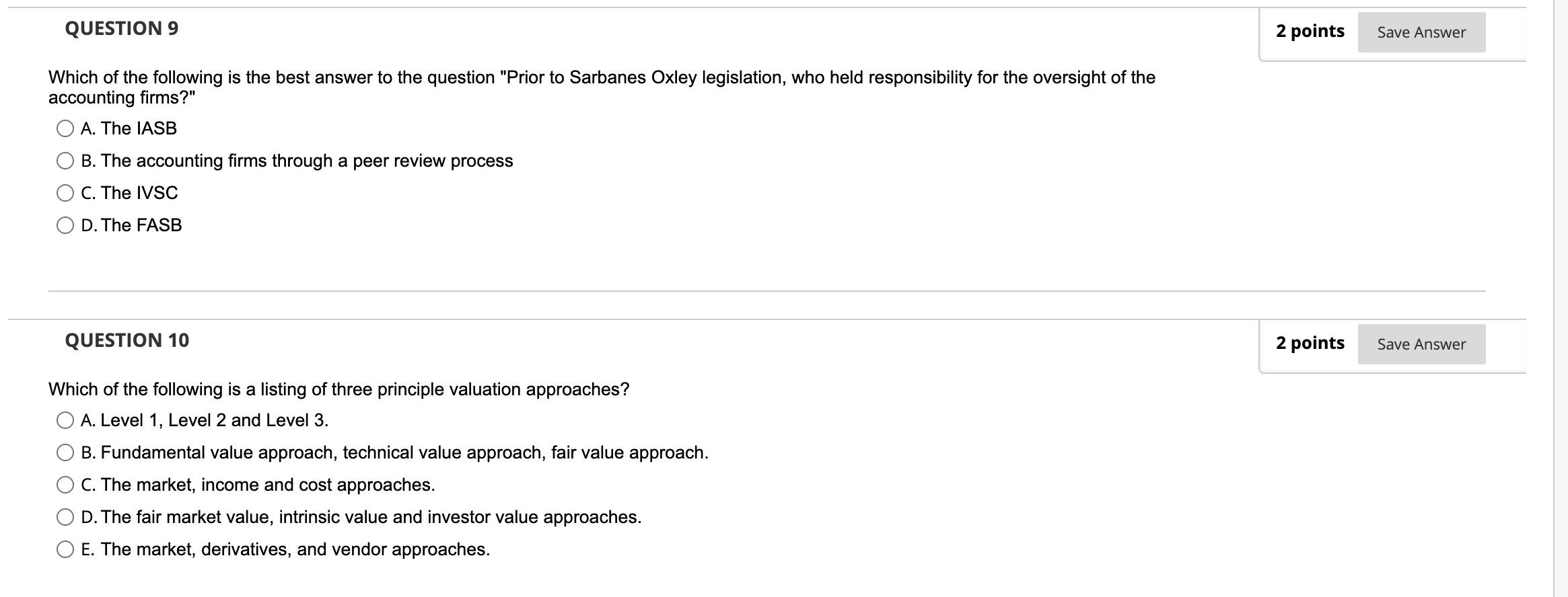 Solved QUESTIONS 2 points Save Answer Which of the following | Chegg.com
