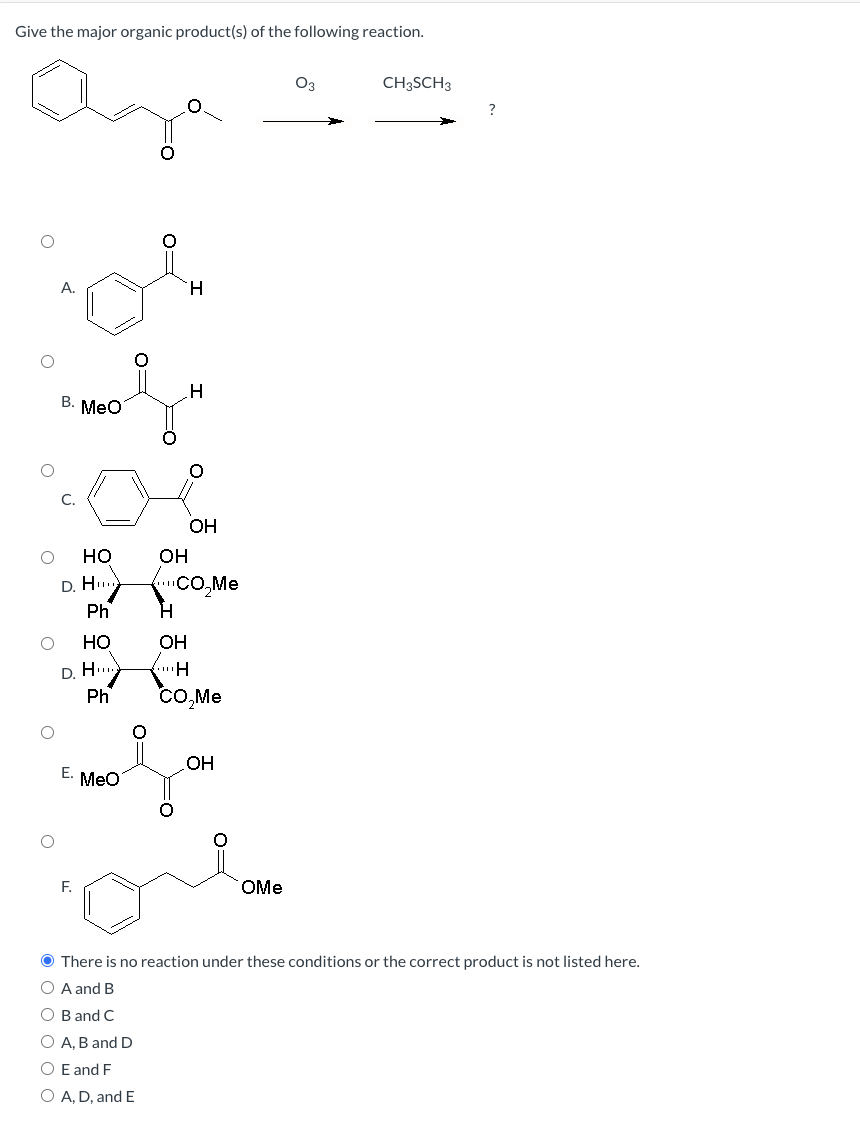Solved Give the major organic product(s) ﻿of the following | Chegg.com