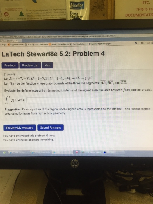 Solved Let A = (-7, -5), B = (-3, 1), C = (-1, -6), and D = | Chegg.com