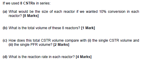 Solved Fje We learned in class that the PFR volume required | Chegg.com