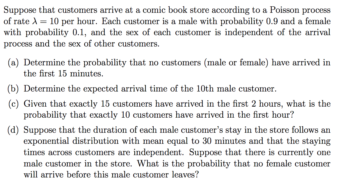 solved-suppose-that-customers-arrive-at-a-comic-book-store-chegg