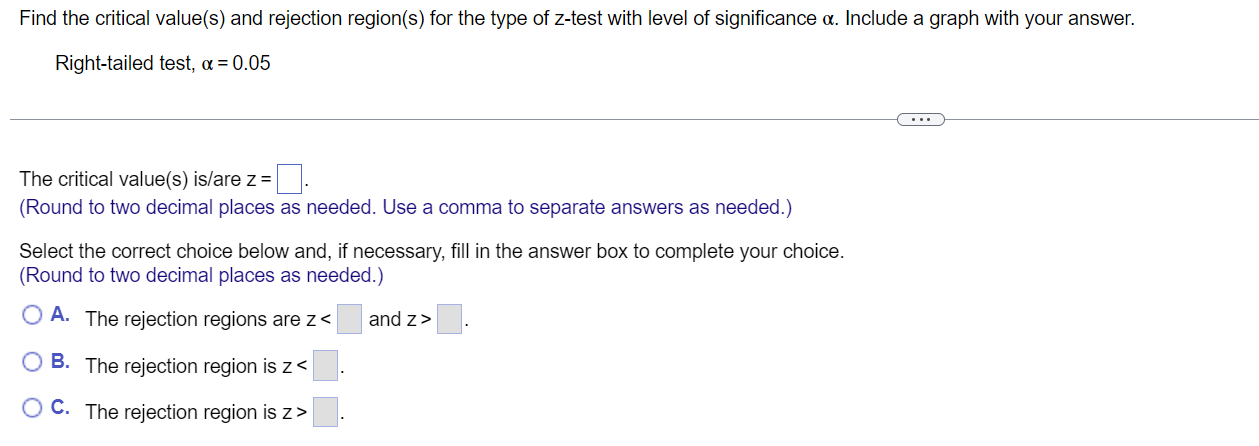 Solved Find the critical value(s) and rejection region(s) | Chegg.com