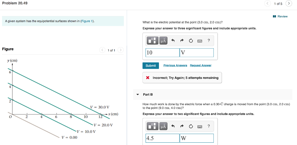 Solved Problem 20.49 1 of 5 > Review A given system has the | Chegg.com