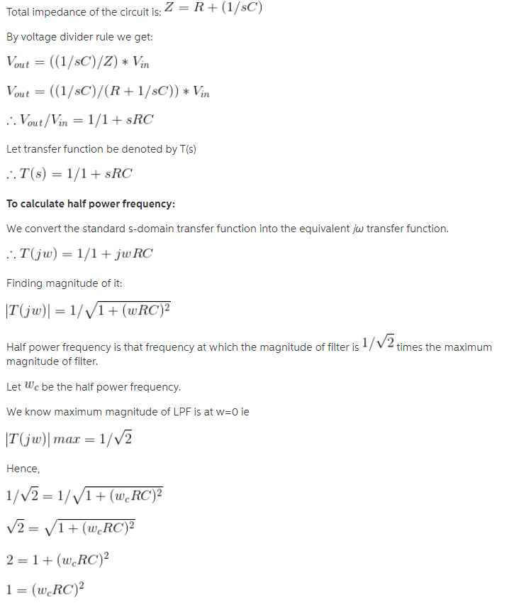 Solved Section 1. Low-Pass RC Filter Design 1. Draw the | Chegg.com