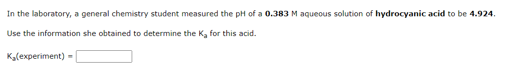 Solved In the laboratory, a general chemistry student | Chegg.com