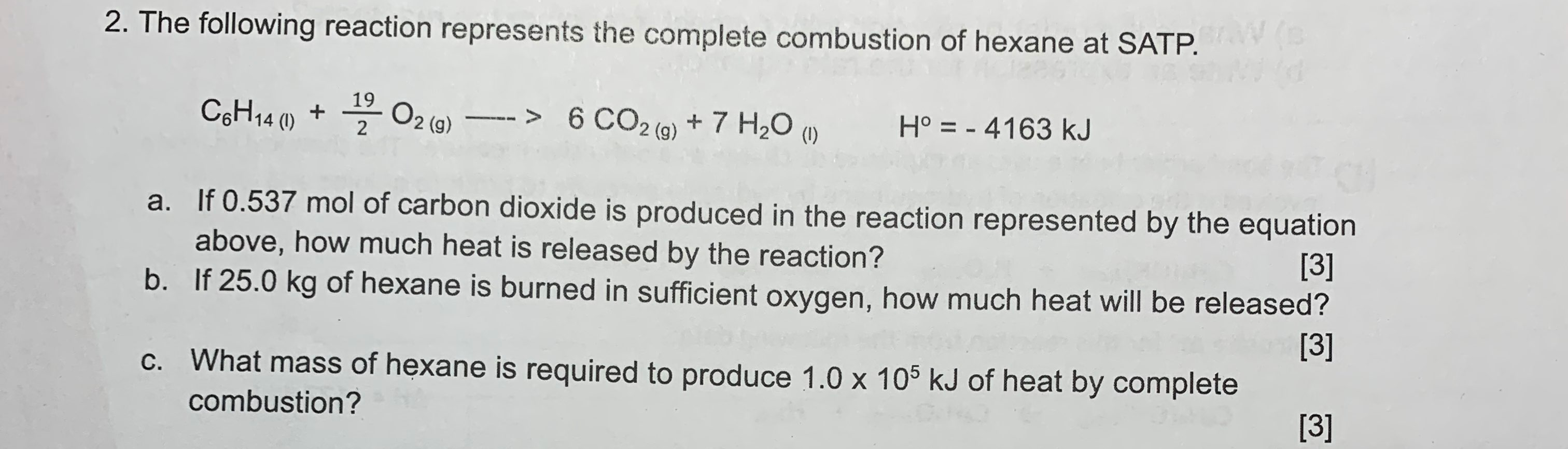 Solved The following reaction represents the complete | Chegg.com