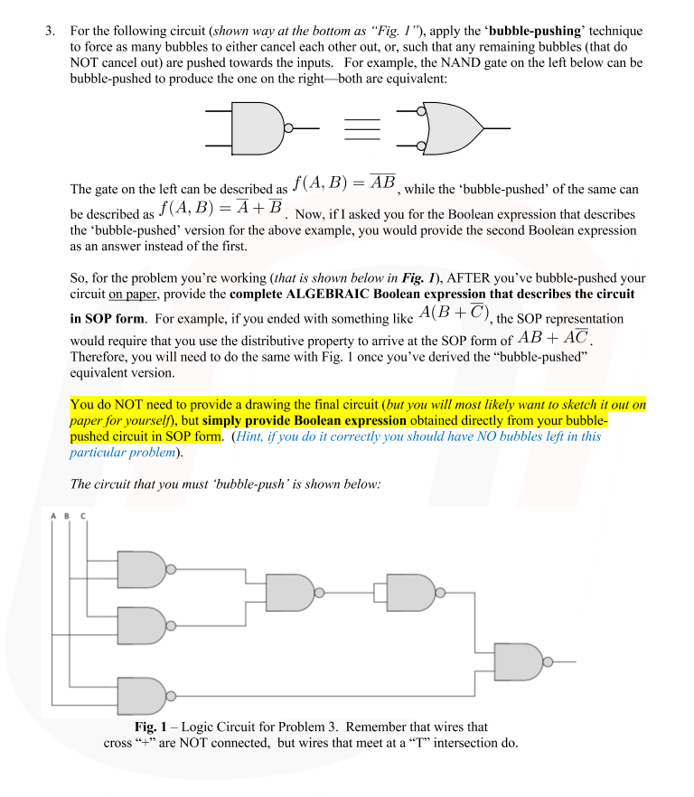 Solved 3. For the following circuit (shown way at the bottom | Chegg.com