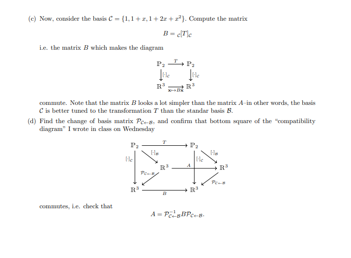 Solved 1. (Change Of Basis) This Problem Is A Essentially A | Chegg.com