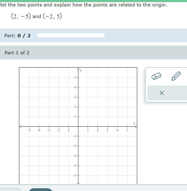 ot the two points and explain how the points are | Chegg.com