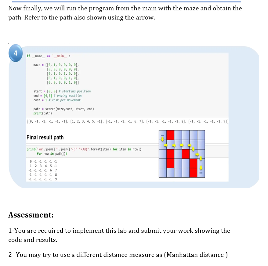 Solved Solving a maze problem with python: A brief | Chegg.com