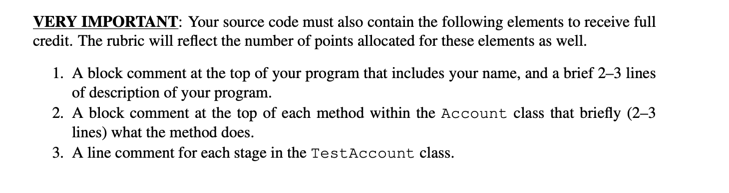 Solved import java.util.*; class Account{ private int | Chegg.com