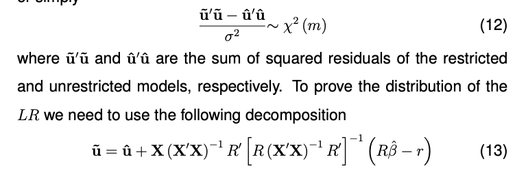 Exercise 6 Proof That The Lr Test Define In Equati Chegg Com