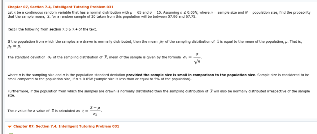 Solved Chapter 07, Section 7.4, Intelligent Tutoring Problem 